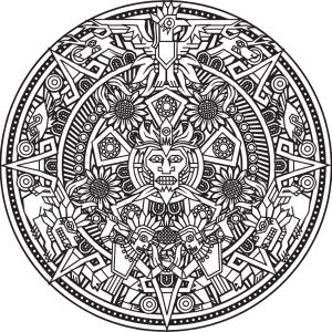 Aztec Mandala by Bigredlynx