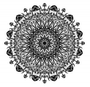 Mandala to color very difficult