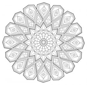 Relaxing Mandala with beautiful patterns