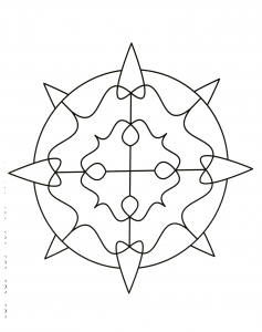 Simple Mandala with some thorns
