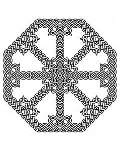 Beautiful Mandala with 8 identical zones