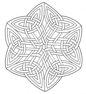 Mandala with simple and very harmonious lines