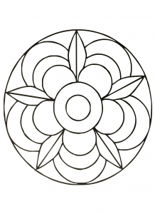 Cute Mandala : the Flower