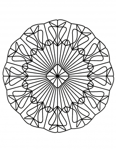 Mandala to print and color for free