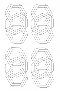 Coloring op art jean larcher 5