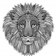 Free Free 141 Lion Head Lion Mandala Svg SVG PNG EPS DXF File