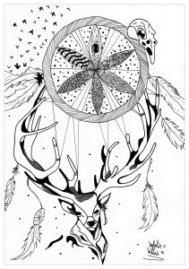 Deer Dreamcatcher Mandala