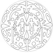 mandalas with characters  100 mandalas zen  antistress