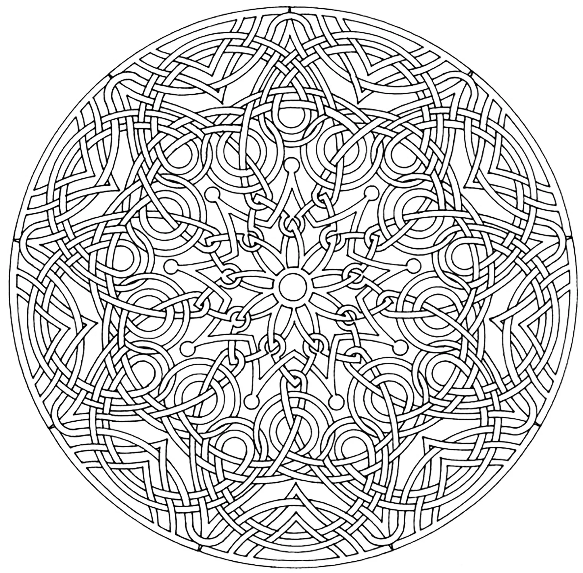 Royal & Majestic Mandala (Difficult Mandalas (for adults))