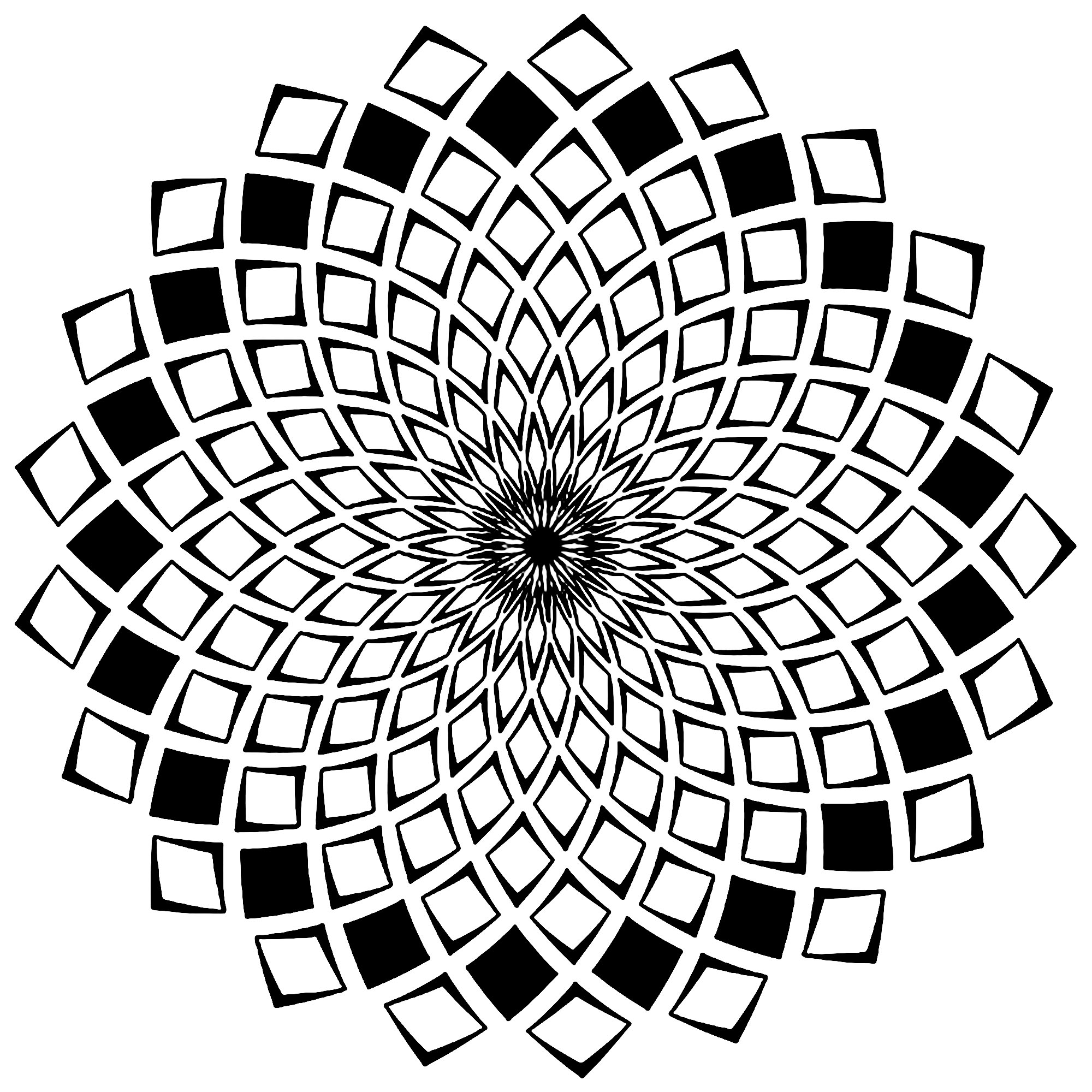 mandala geometric complicated printable coloring pages - photo #29