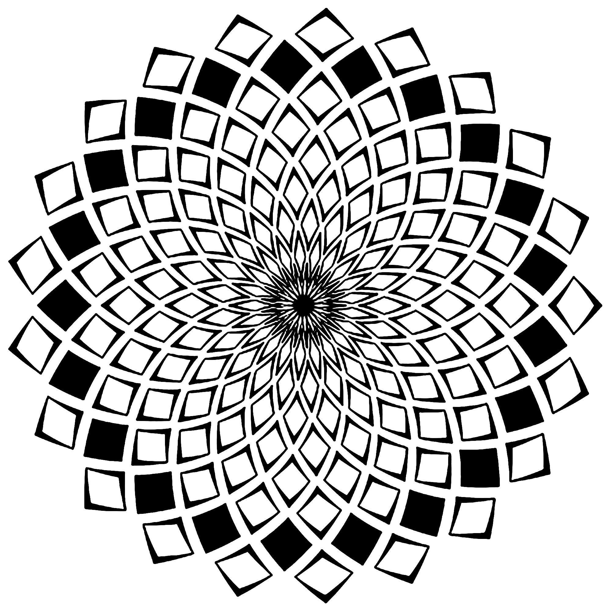 mandala geometric complicated printable coloring pages - photo #29