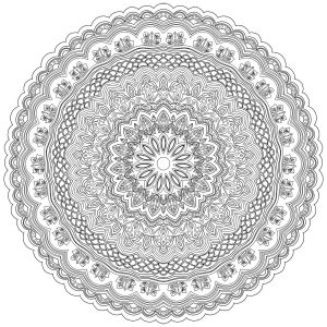 Difficult Zen & Anti-stress Mandala - 10