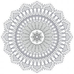 Adult Coloring Book, Mandala Moods, Printable Digital Download, 60 Coloring  Pages, Intricate 8.5 X 11 PDF 