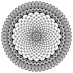 Calming Mandala, very regular