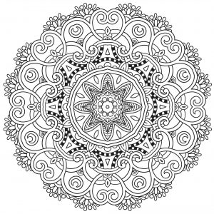 Mandala inspired by the beauty of spring