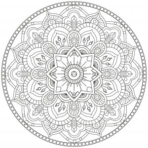 Mandala inspired by the lightness of summer