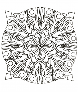 Hand drawn Anti-stress coloring page