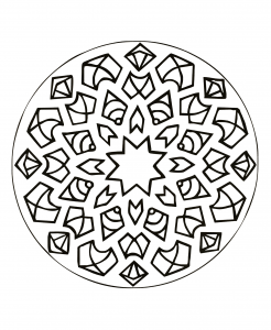 Simple and calming Mandala