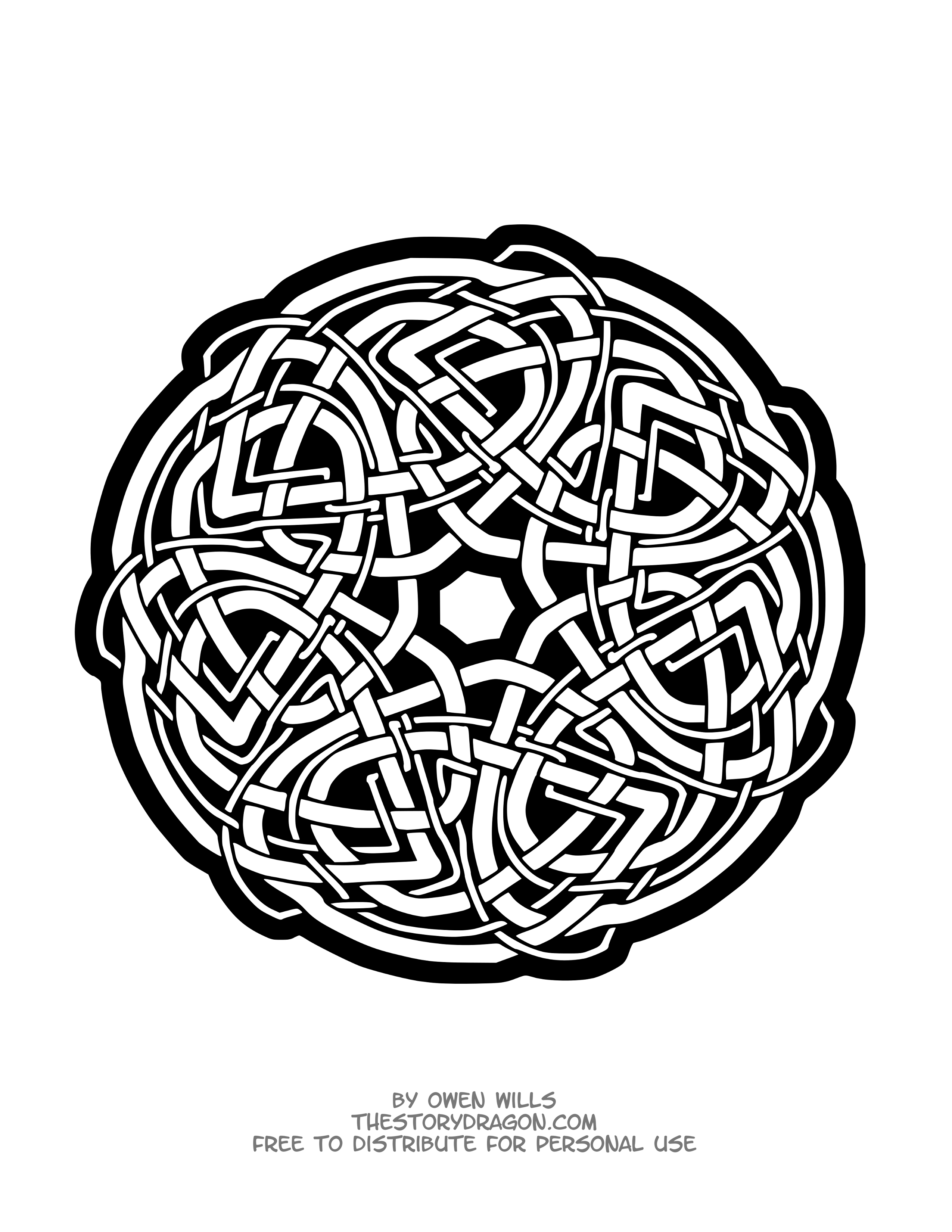 "Celtic Art" Mandala (Easy Mandalas for kids)