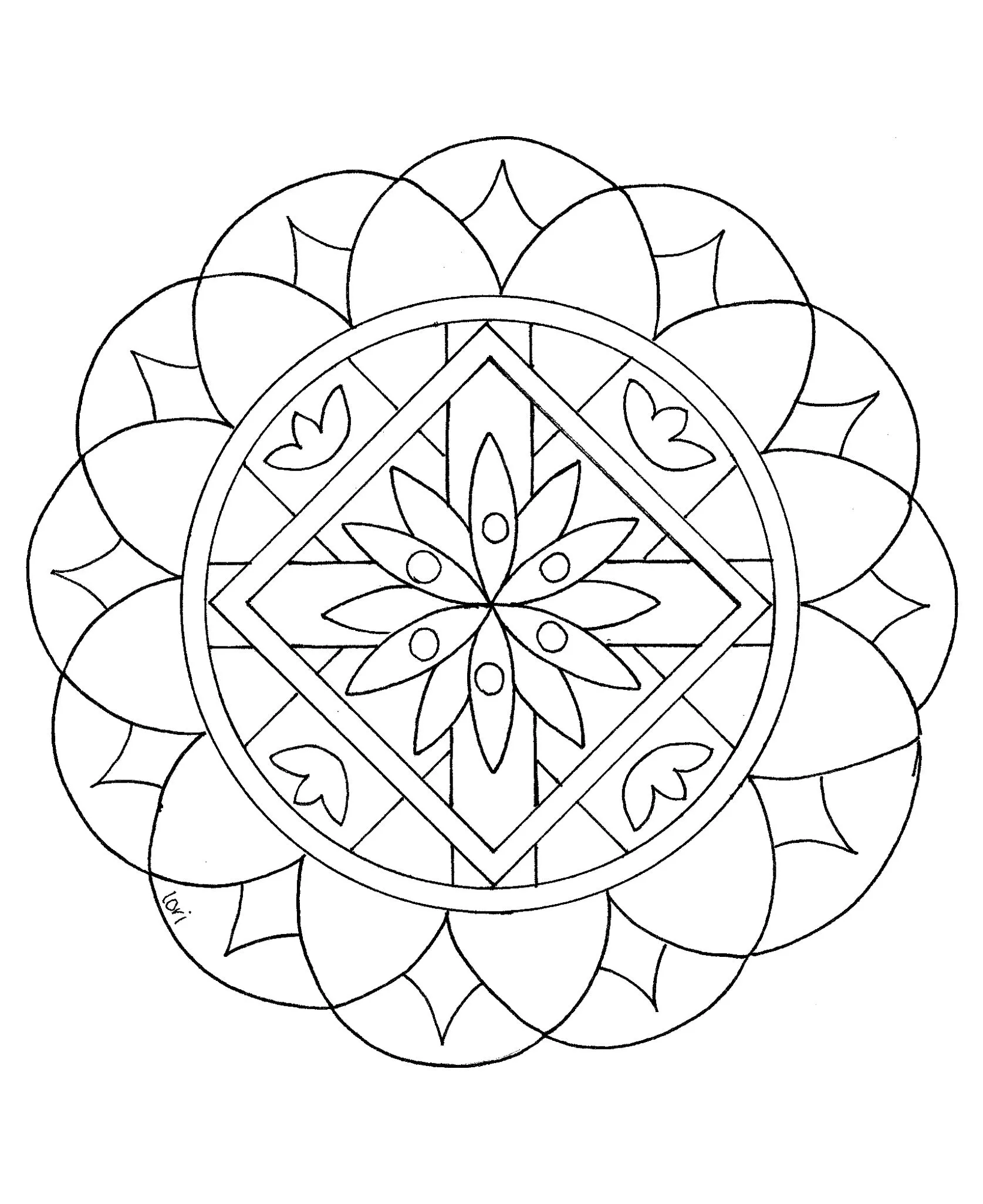 Great looking Mandala (Easy Mandalas for kids)