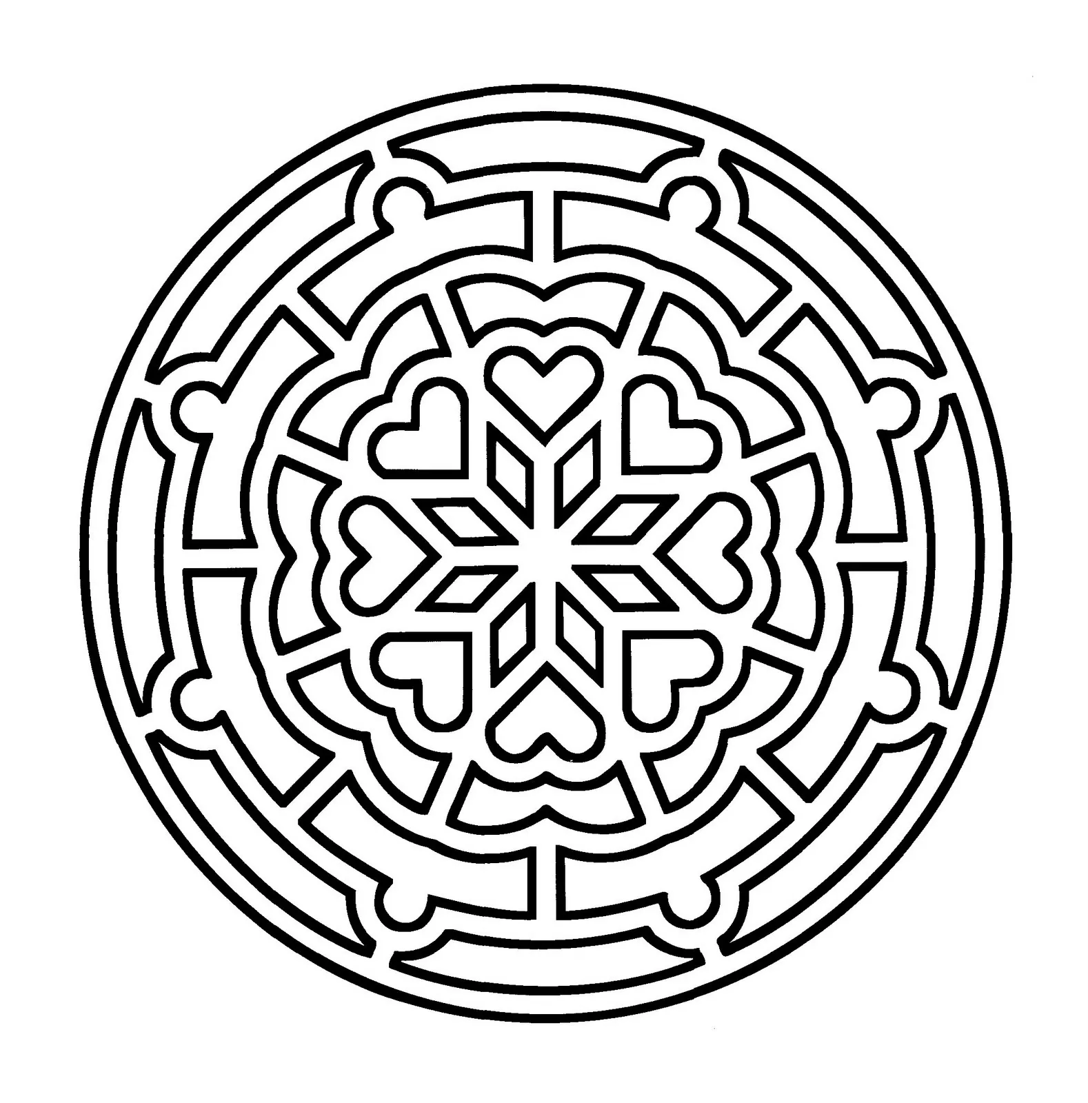 Simple & vintage Mandala (Easy Mandalas for kids)