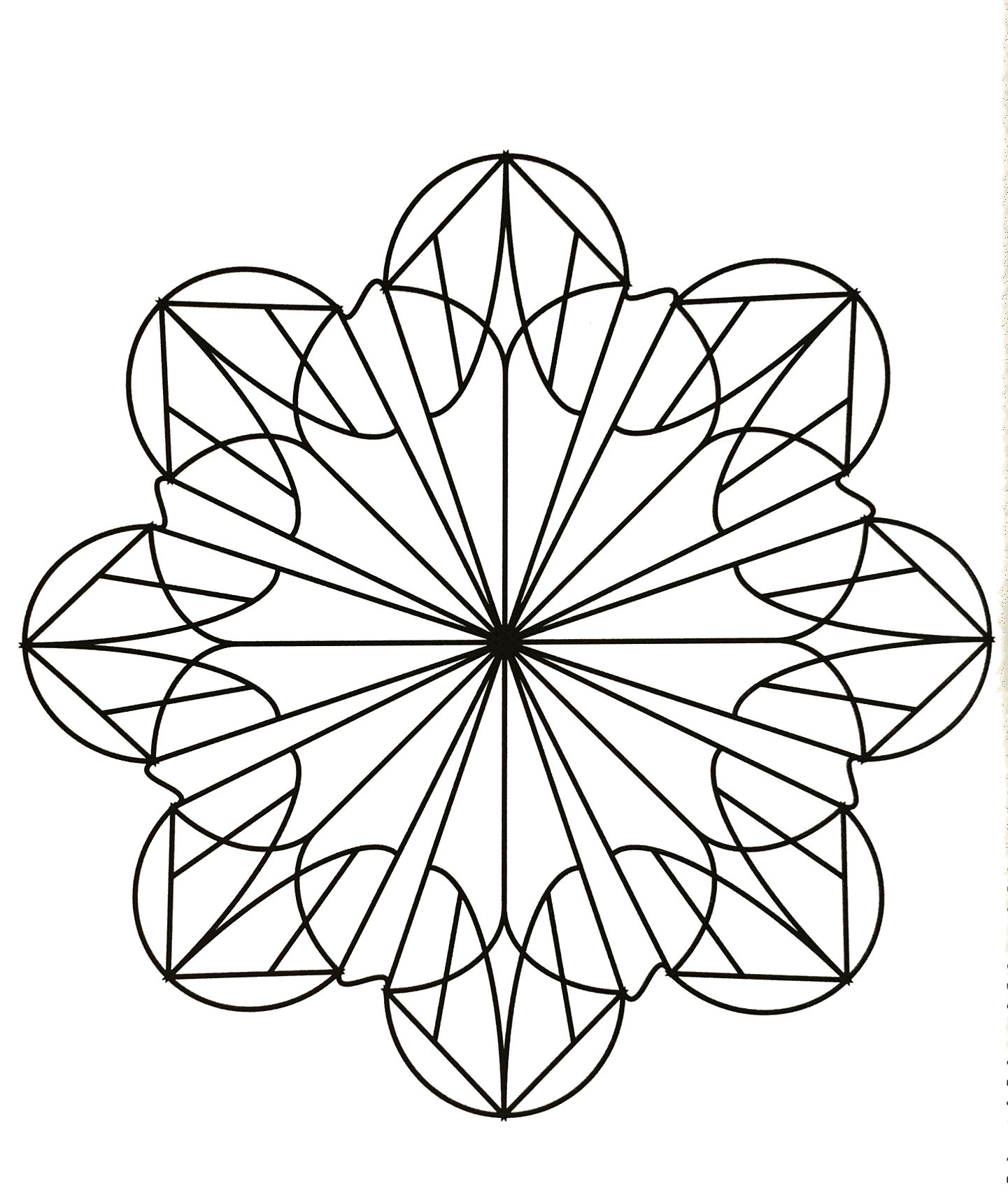 Just few details in this easy Mandala, which will suit kids and adults looking for not too complicated coloring pages. Completing a coloring sheet gives your kids a sense of accomplishment, which builds their self esteem and confidence.