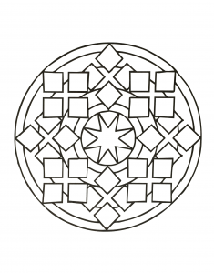 Simple Mandala with some squares