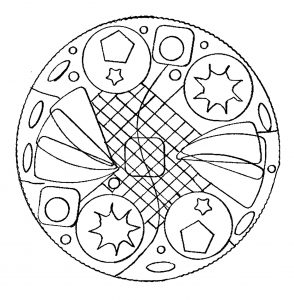 Mandala Coloring Book for Kids Ages 8-12 Easy White and Black Round  Decorative: Doodle mindful Big Mandalas Relaxation Techniques for Boys,  Girls, and