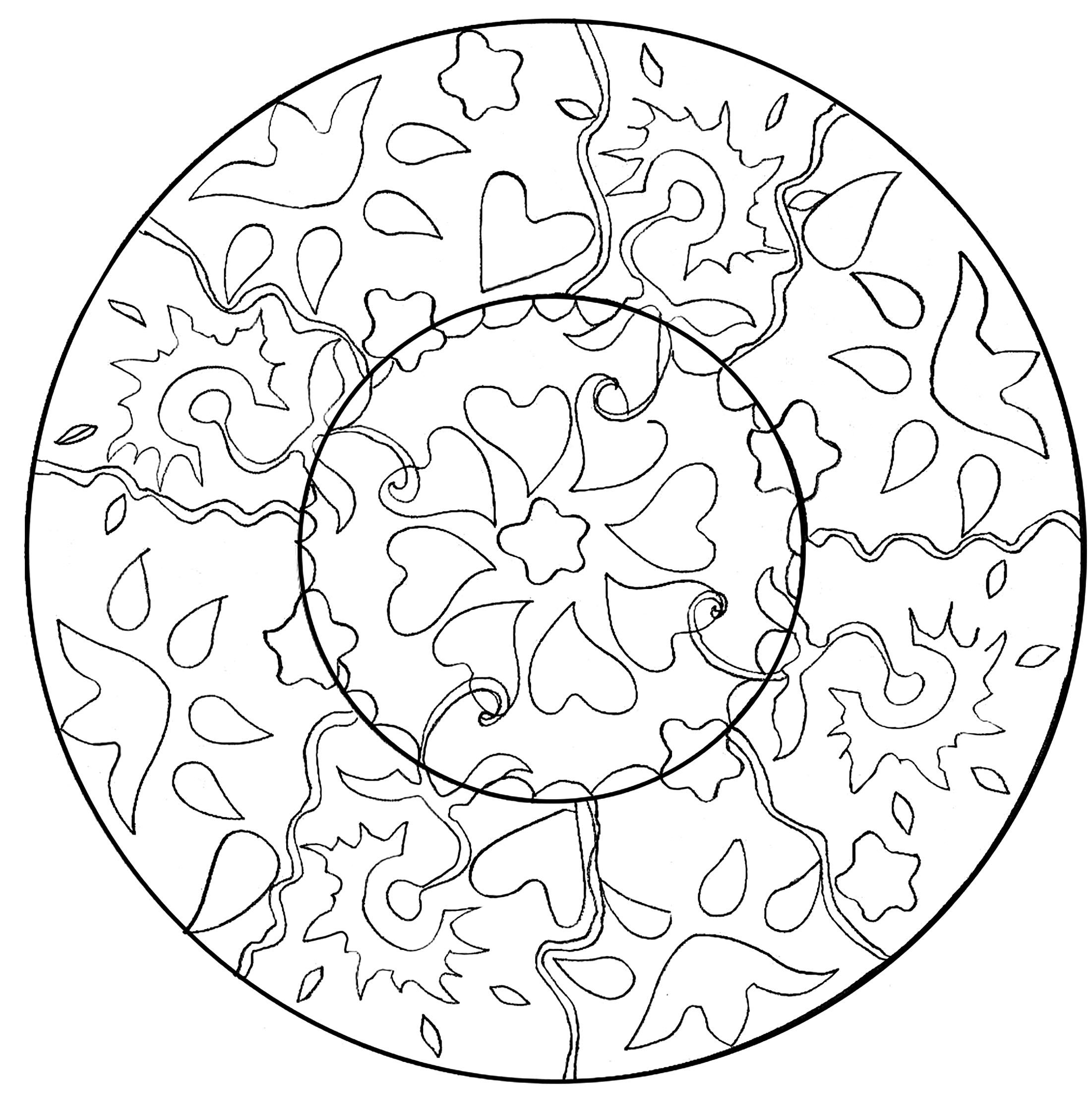 Just few details in this easy Mandala, which will suit kids and adults looking for not too complicated coloring pages. Completing a coloring sheet gives your kids a sense of accomplishment, which builds their self esteem and confidence.
