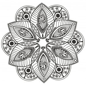 Mandala with big petals