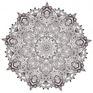 Very complex vegetal mandala