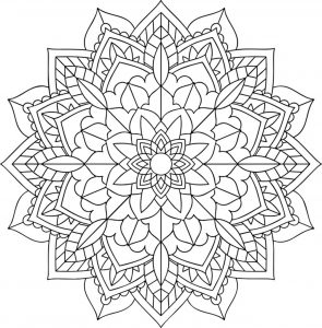 Floral and harmonious Mandala