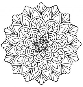 Mandalas with Flowers & vegetation - 100% Mandalas Zen & Anti-stress