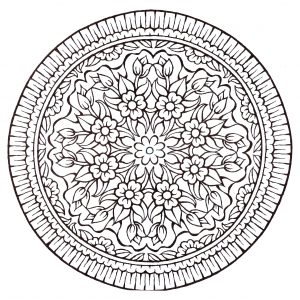 Vintage style mandala