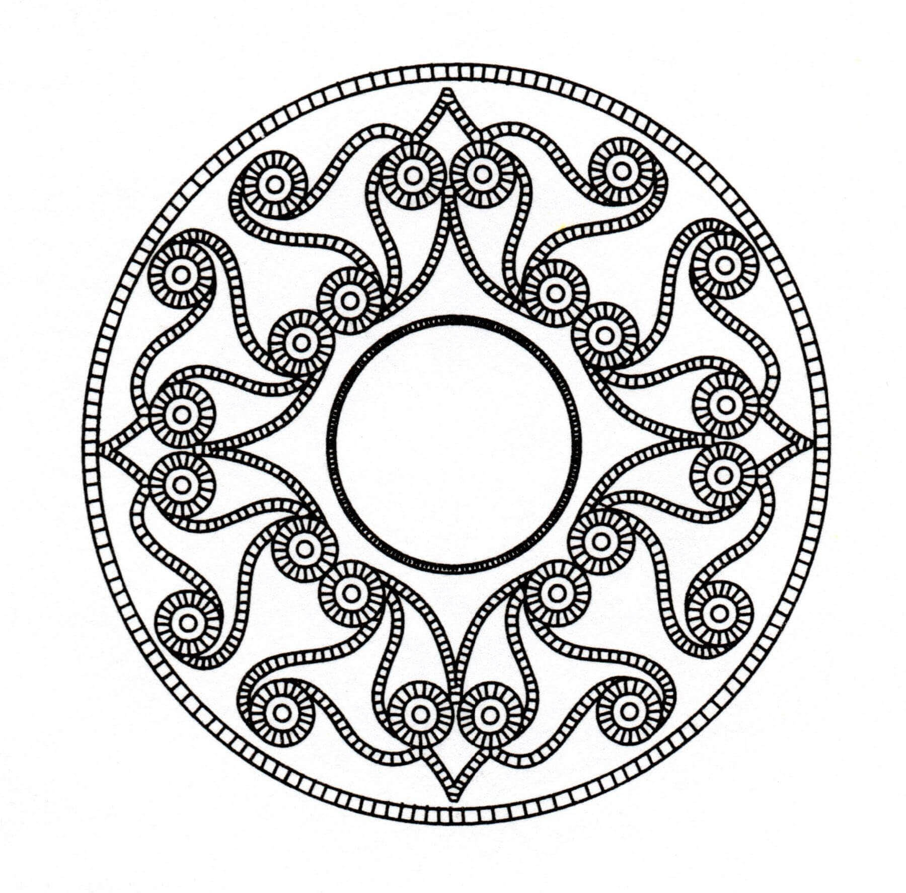 Unique Zen & Anti-stress Mandala. Designing and coloring mandalas give you a feeling of calmness.