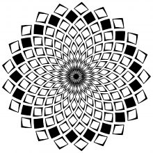 mandalas with geometric patterns