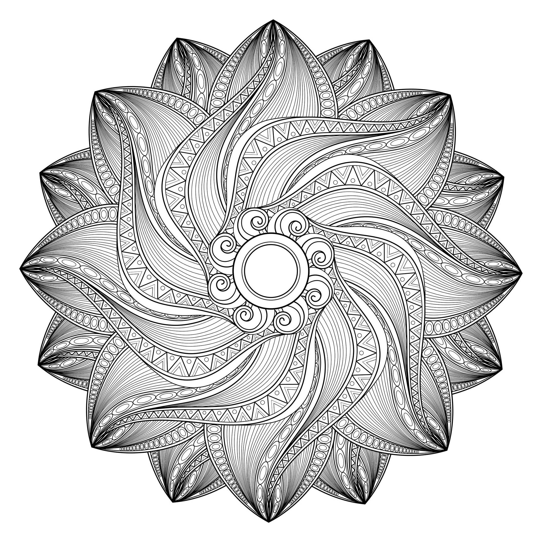 Download 59+ Free Difficult Mandala Coloring Pages PNG PDF File - Free