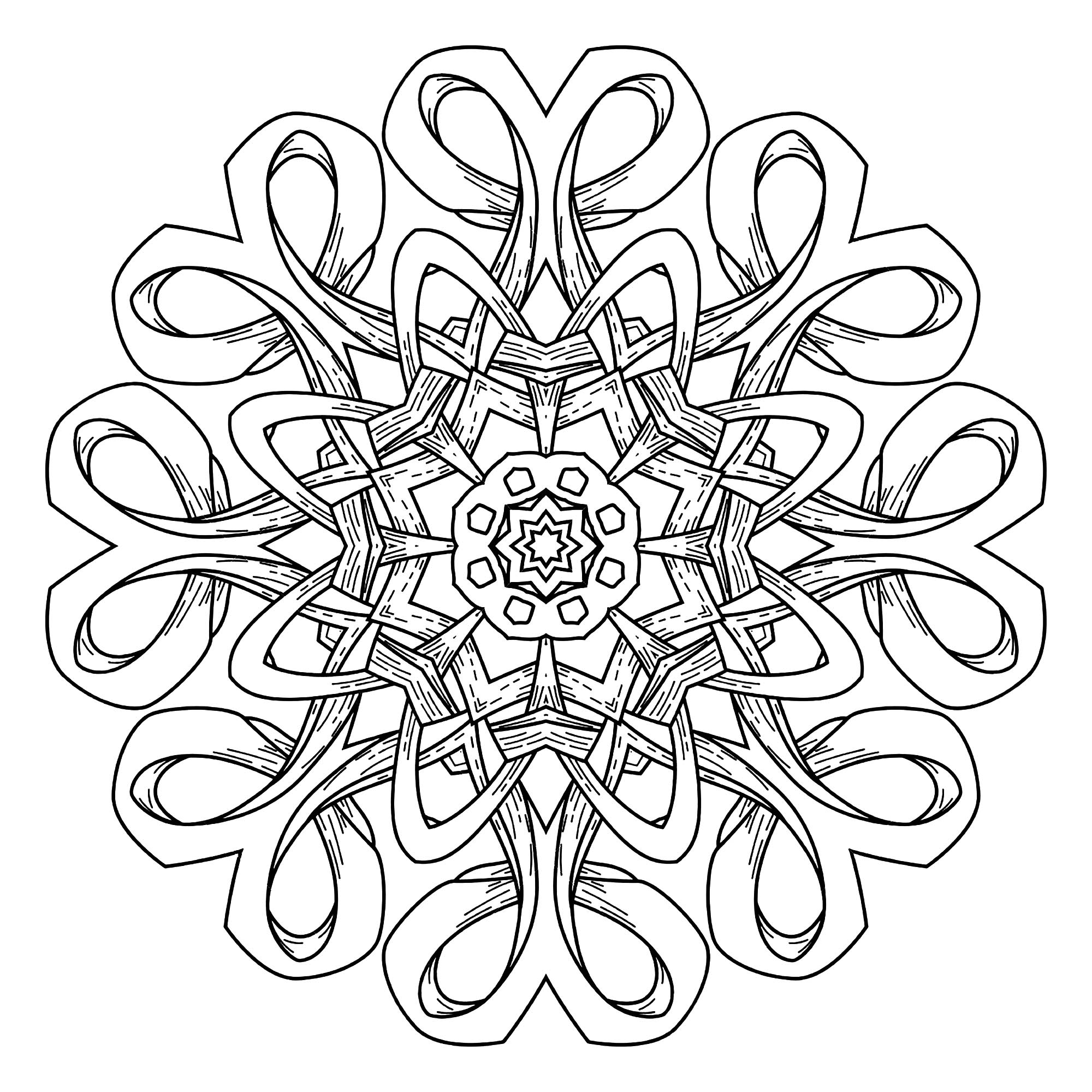 A Mandala guaranteed 100% Relaxation, for a pure ZEN moment. You will quickly feel the benefits of coloring.