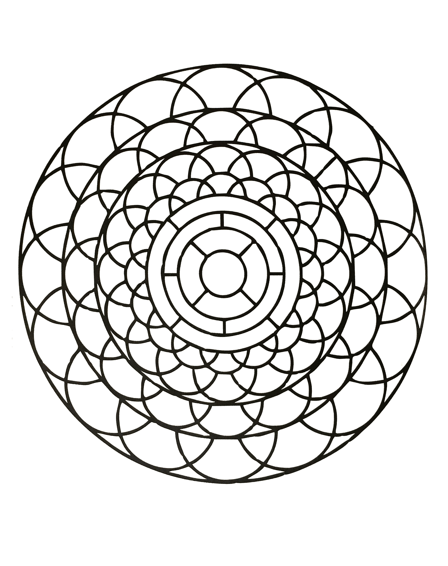 Unique Zen & Anti-stress Mandala. Designing and coloring mandalas give you a feeling of calmness.