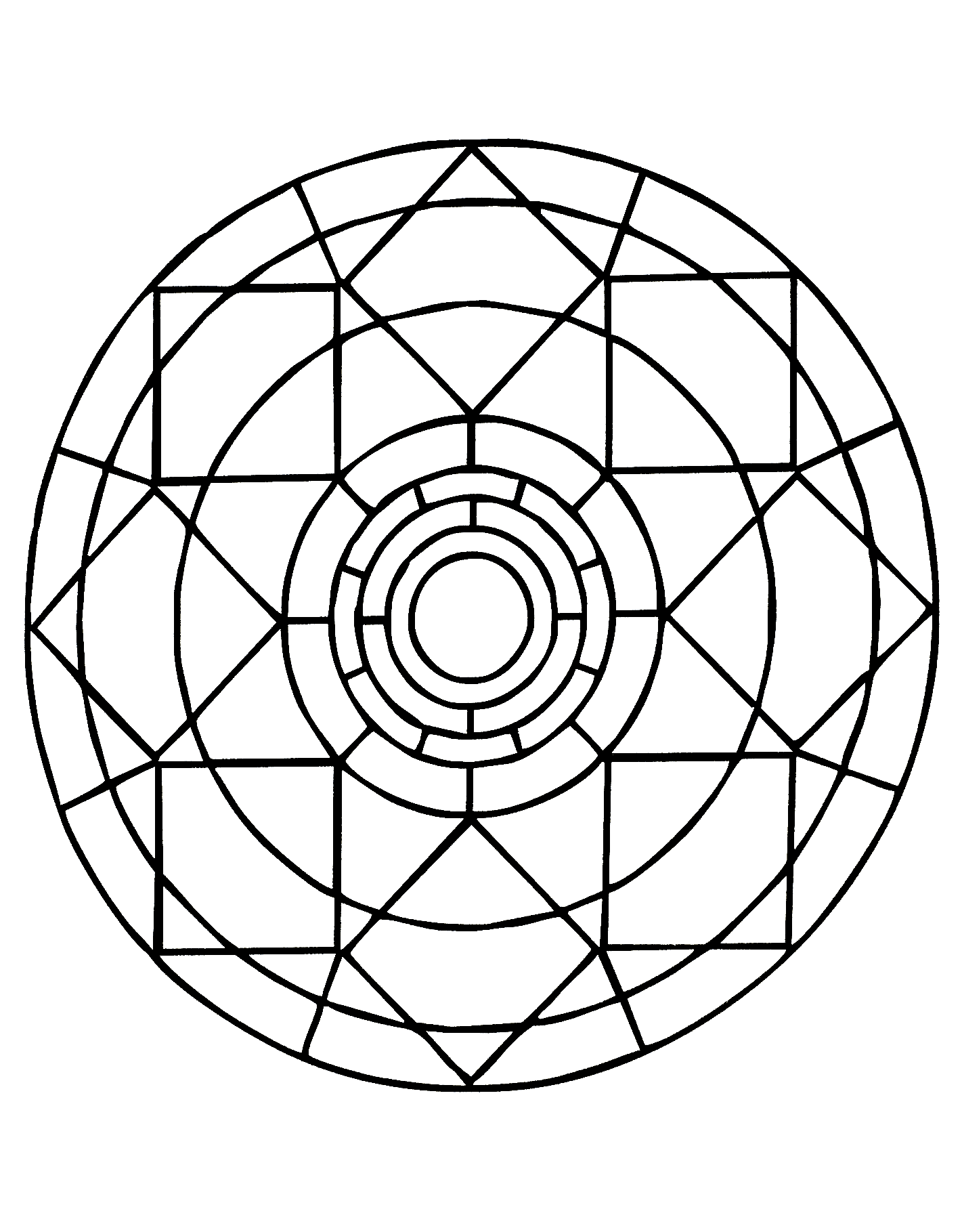 Mandalas geometric to print - 5