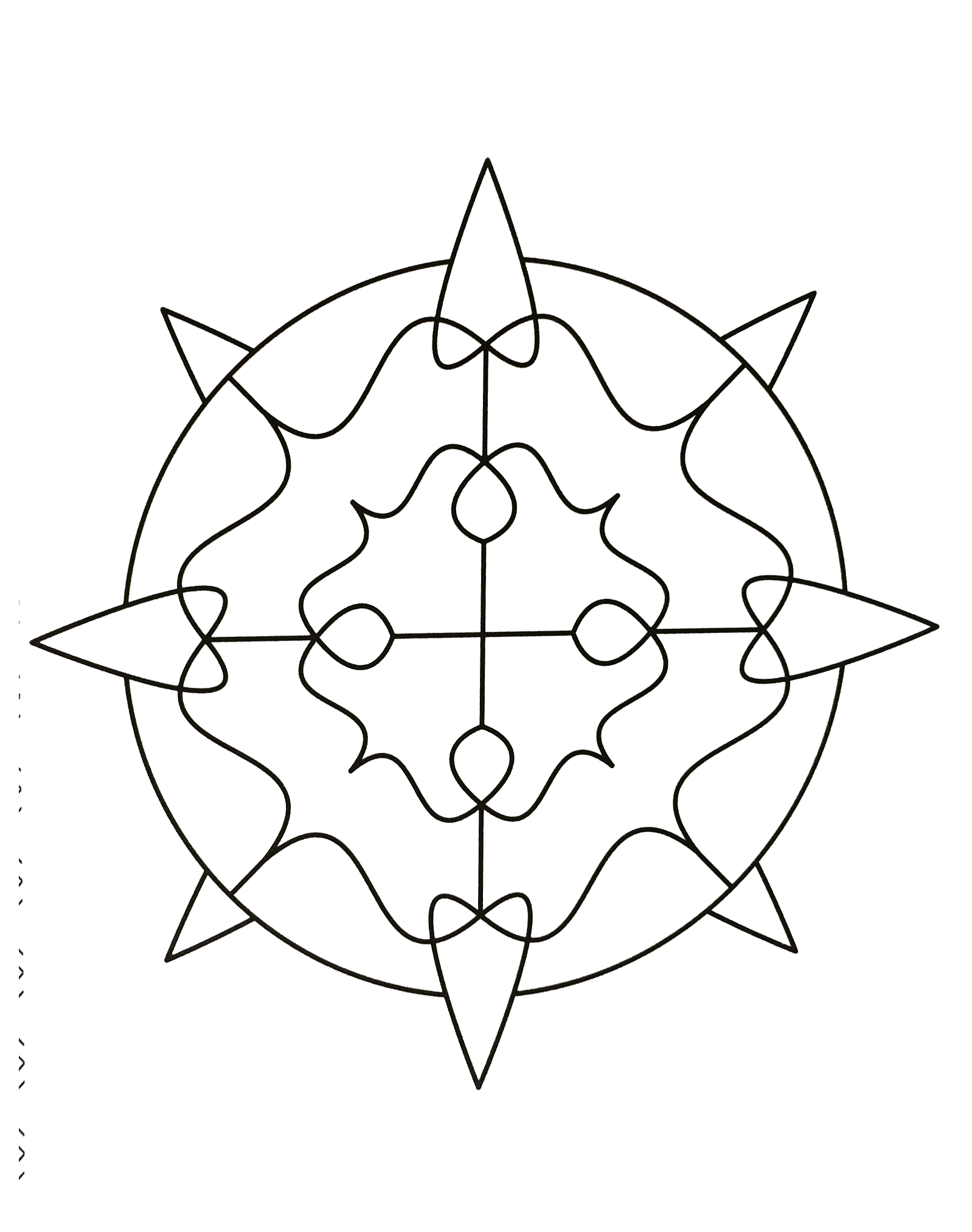 Mandalas geometric to print - 7