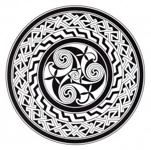 Simple dark "Celtic Art" Mandala