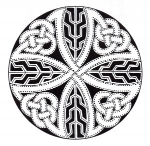 "Celtic Art" Mandala with dark background