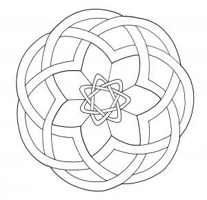 Simple Mandala with few lines