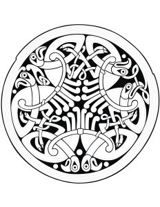 "Celtic Art" Mandala with dark background