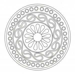 "Mystic" Mandala with simple patterns
