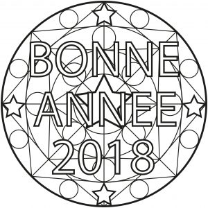 "Bonne année" Mandala