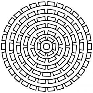 Simple geometric Mandala