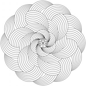 Mandala with hypnotic elements