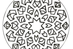 Mandala with a star in the middle